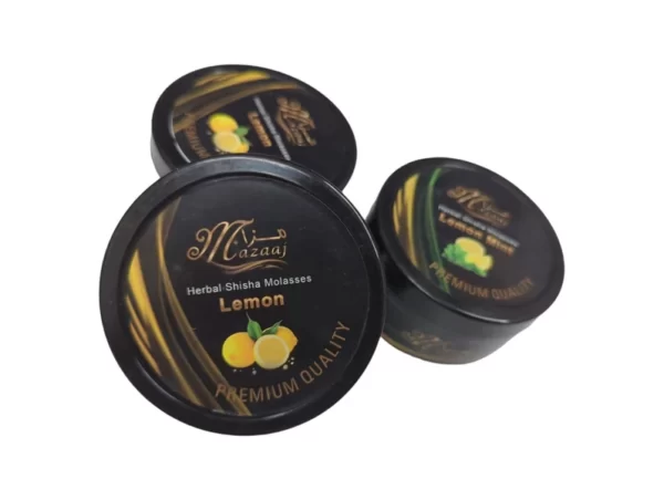 Mazaaj Lemon Herbal Shisha/Hookah Molasses Flavours 100% organic materials, 100% Nicotine & Tar free and not contain any Tobacco leaves
