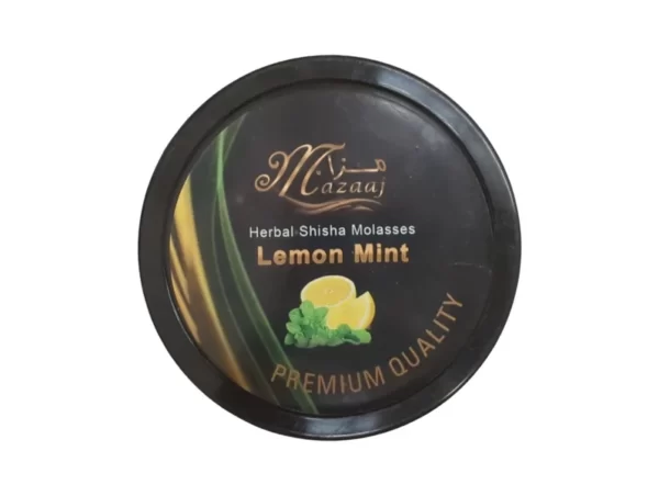 Mazaaj Lemon mint Herbal Shisha / Hookah Flavours 100% organic materials, 100% Nicotine & Tar free and not contain any Tobacco leaves.