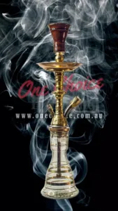 MINI Khalil Mamoon Shisha / Hookah SAFARI GOLD / MINI KM SHISHA MINI KM  SAFARI GOLD